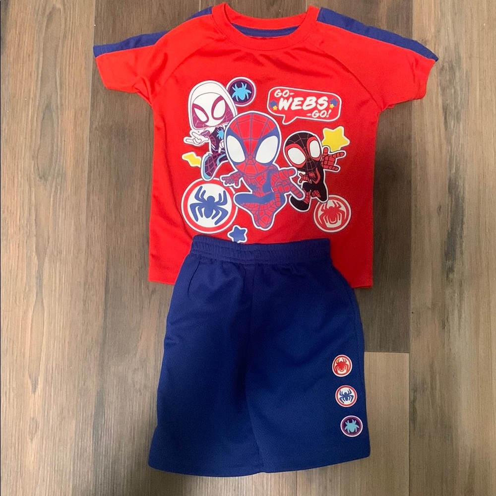 Red and Blue Spider-Man Kids Outfit